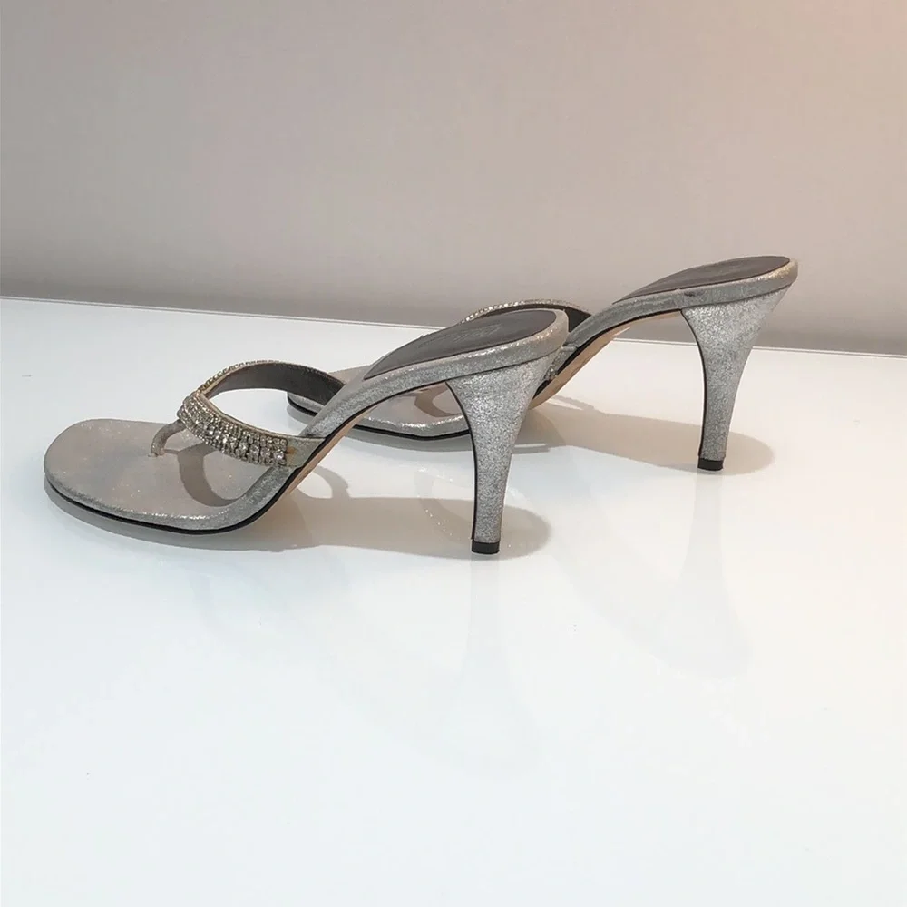 Rhinestone Heels Pelle moda Platinum Collection - Picture 4 of 16